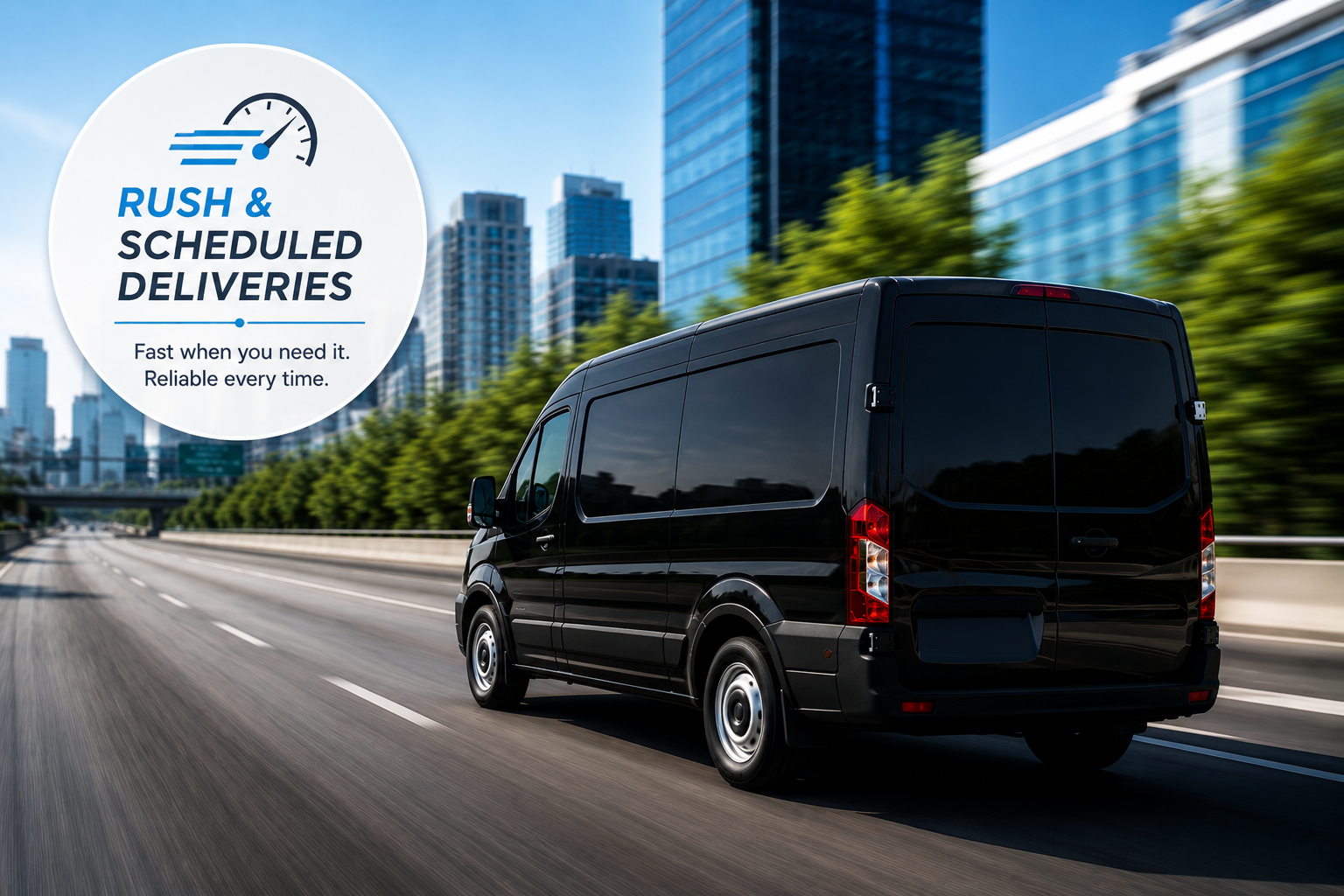 Secure logistics support for time-sensitive deliveries